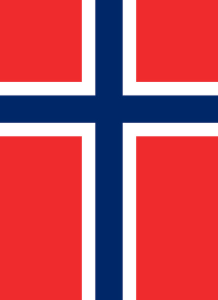 Bandera de Noruega Vertical
 - Foto, imagen
