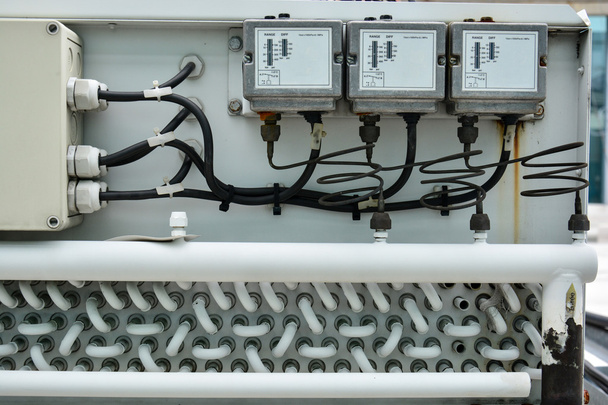 Hvac air conditioner condensor koeling  - Foto, afbeelding