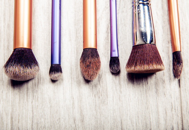 collection of make-up brushes - 写真・画像