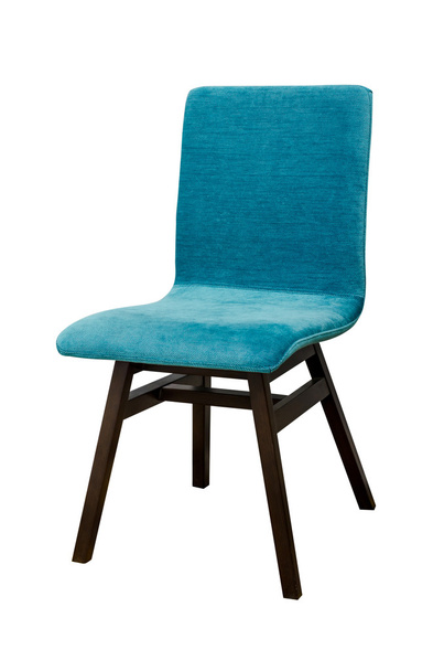Blue color chair isolated - Photo, Image
