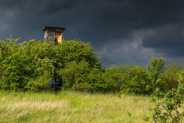 охотничья башня - буря приближается
 - Фото, изображение