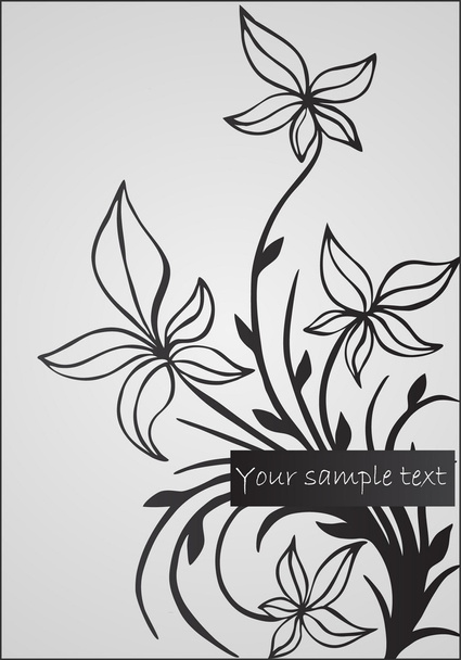 abstract floral illustration - Vector, Image