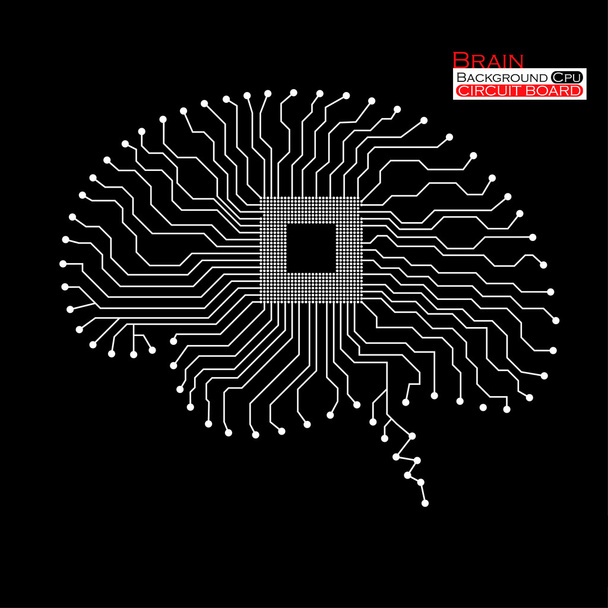 circuit board vector brain