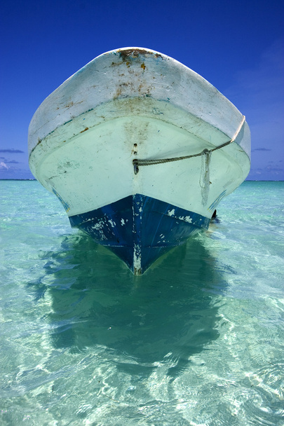 Sian Kaan e barco no México
 - Foto, Imagem