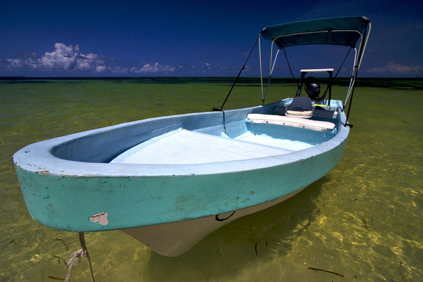 Sian Kaan no México e lagoa azul
 - Foto, Imagem