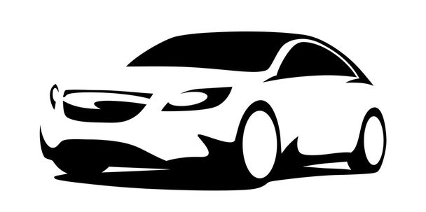 Car silhouette modern - Vector, Image