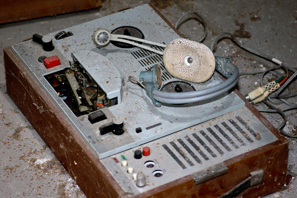 Carrete viejo para carrete reproductor de cinta
 - Foto, Imagen