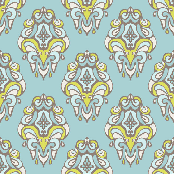 Abstract seamless vintage luxury ornamental vector pattern for fabric - Vector, Imagen