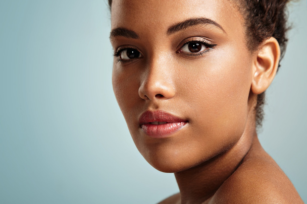 black woman with ideal skin - Foto, Imagem