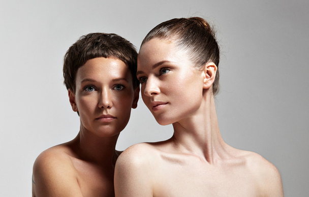 women with ideal skin - Fotografie, Obrázek