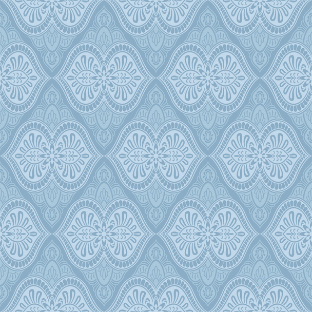 Blue baroque bright pattern - Vecteur, image