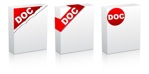 Extension of .doc files - Vektor, Bild