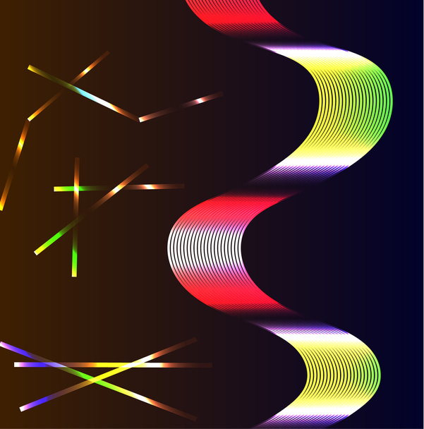 Фантастика неоновой ленты
 - Вектор,изображение