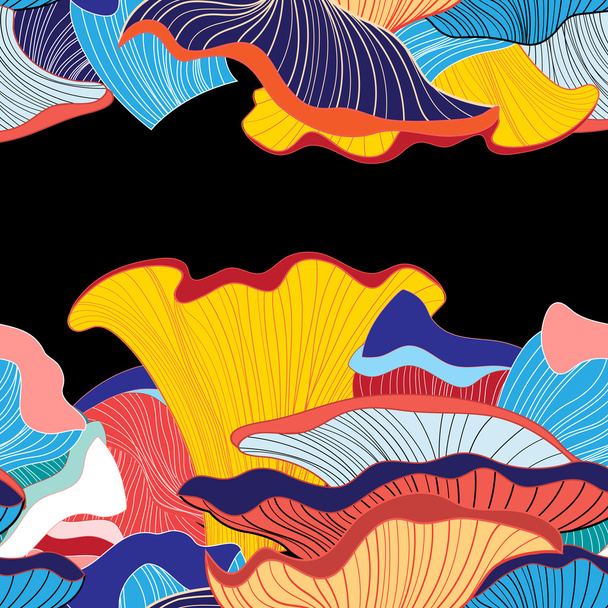 background mushrooms - Vector, afbeelding