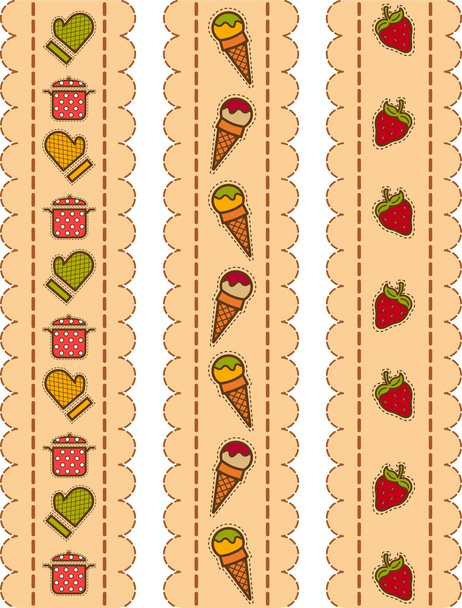 Food icon color set - Διάνυσμα, εικόνα