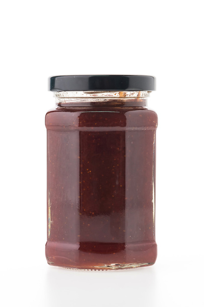 Strawberry jam jar - 写真・画像