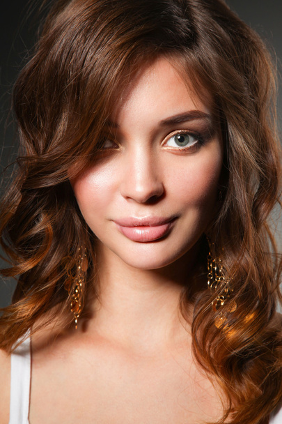Close up portrait of beautiful young woman face.  - Valokuva, kuva