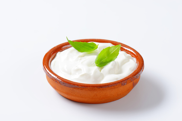 Yogur blanco
 - Foto, Imagen