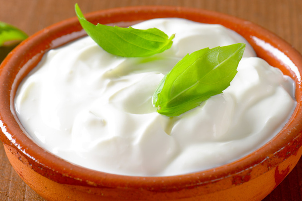 witte yoghurt - Foto, afbeelding