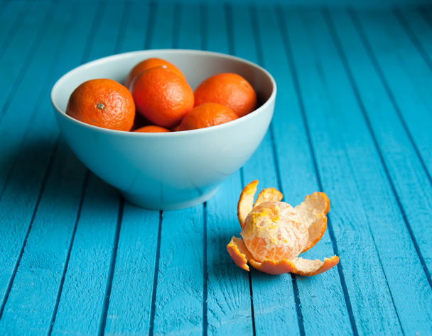 tangerines on the table - Fotoğraf, Görsel