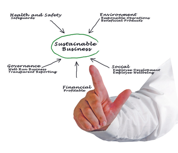 Diagrama de negócios sustentáveis
 - Foto, Imagem
