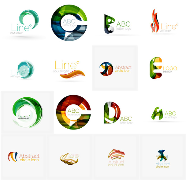 Conjunto de ideias de logotipo da empresa universal
, - Foto, Imagem