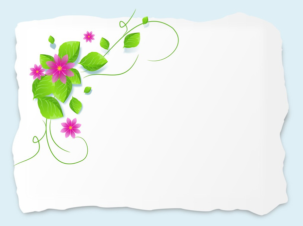 Background with floral decoration - Foto, afbeelding