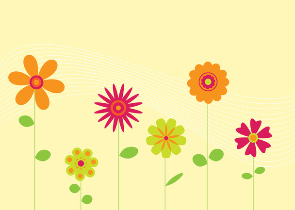 einfacher floraler Hintergrund - Vektor, Bild