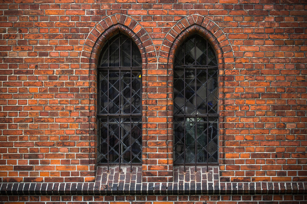 Fragment of the red brick wall - Photo, Image