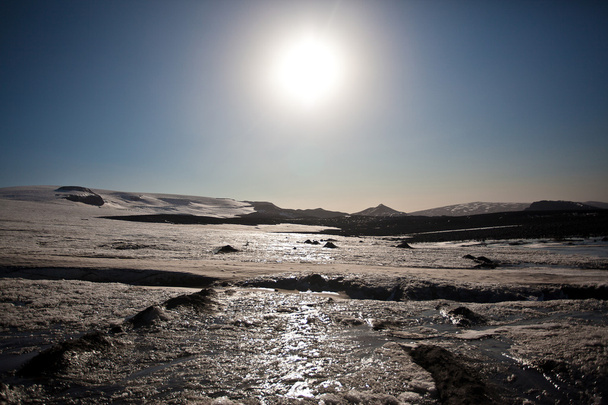 langjokull gleccser, Izland - Fotó, kép