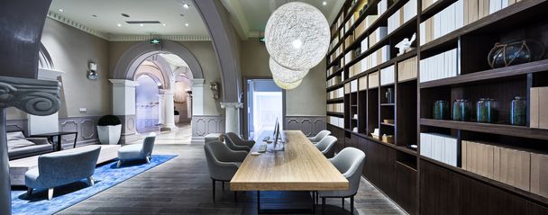 luxury lobby in modern hotel - Photo, Image