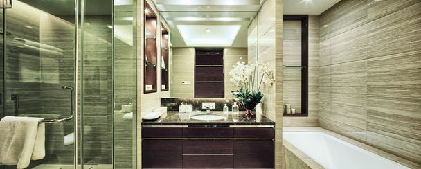hotel bathroom interior - Φωτογραφία, εικόνα