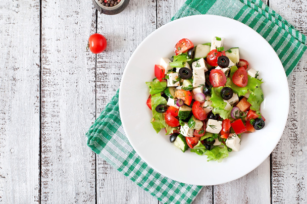 frischer griechischer Salat - Foto, Bild