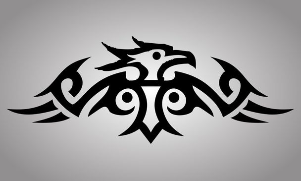 Tatuaje águila tribal
 - Vector, imagen