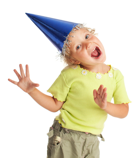 Happy child in the cap - Φωτογραφία, εικόνα