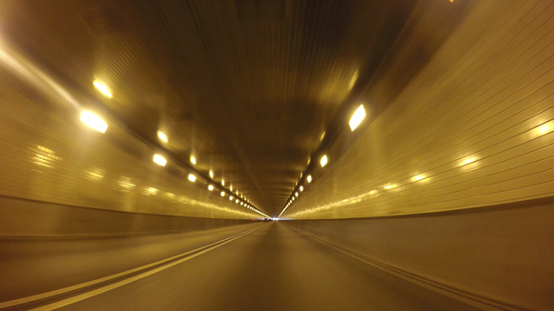 Driving inside the Fort Pitt Tunnels - Footage, Video