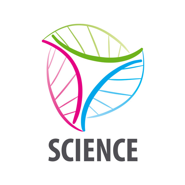 Λογότυπο φορέα DNA με τη μορφή των πολύχρωμων λουλουδιών - Διάνυσμα, εικόνα
