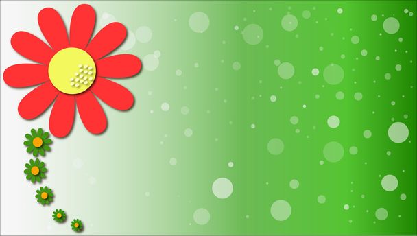 Illustration Gänseblümchen Blume Hintergrund - Foto, Bild