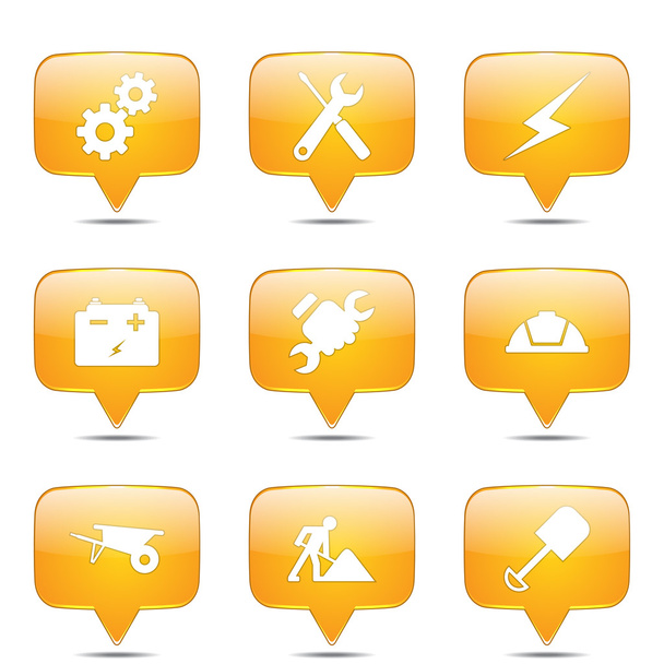 Construction Tools Icon Set - Vector, imagen
