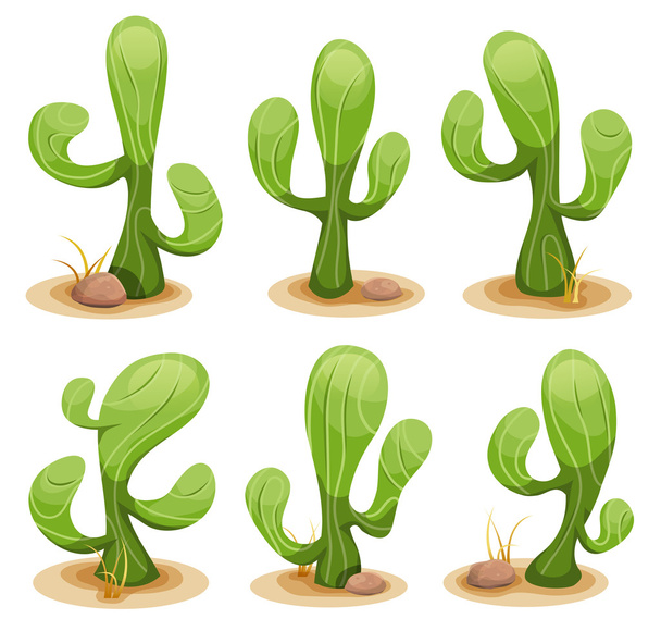 Mexican Cactus Set - Vector, Image