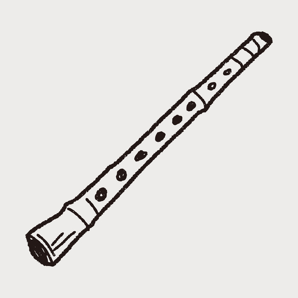 doodle флейта
 - Вектор, зображення