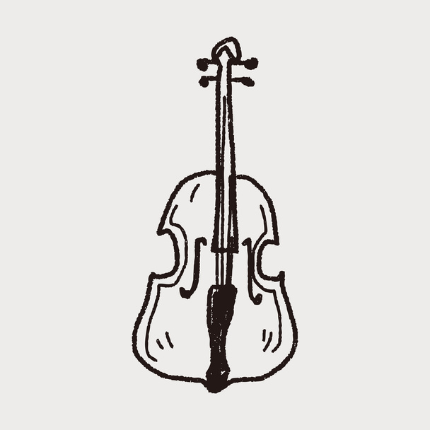 Garabato de violonchelo
 - Vector, imagen
