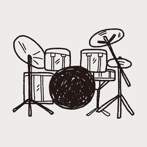 rabiscos de tambor
 - Vetor, Imagem