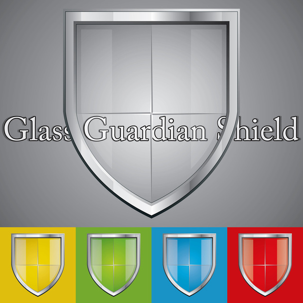 Glass shield - Vector, imagen