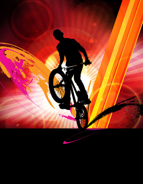 BMX rider ілюстрація
 - Фото, зображення