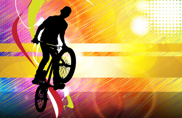 BMX rider ilustración
 - Foto, Imagen