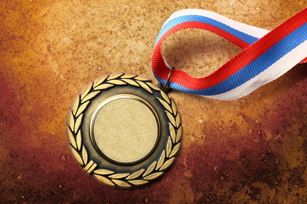 Металева медаль зі стрічкою триколор
 - Фото, зображення
