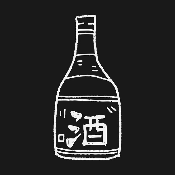 garabato de sake
 - Vector, imagen