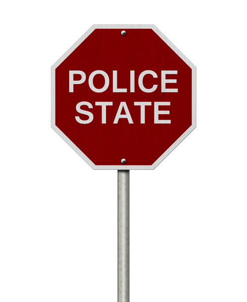 Stop Police State Road merkki
 - Valokuva, kuva