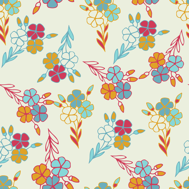 Ornate floral seamless texture - ベクター画像